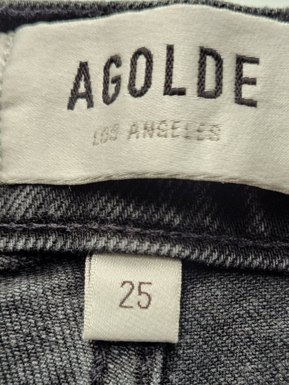 AGOLDE Riley High-rise Straight-leg Jeans Black Size 25 - Picture 4 of 10